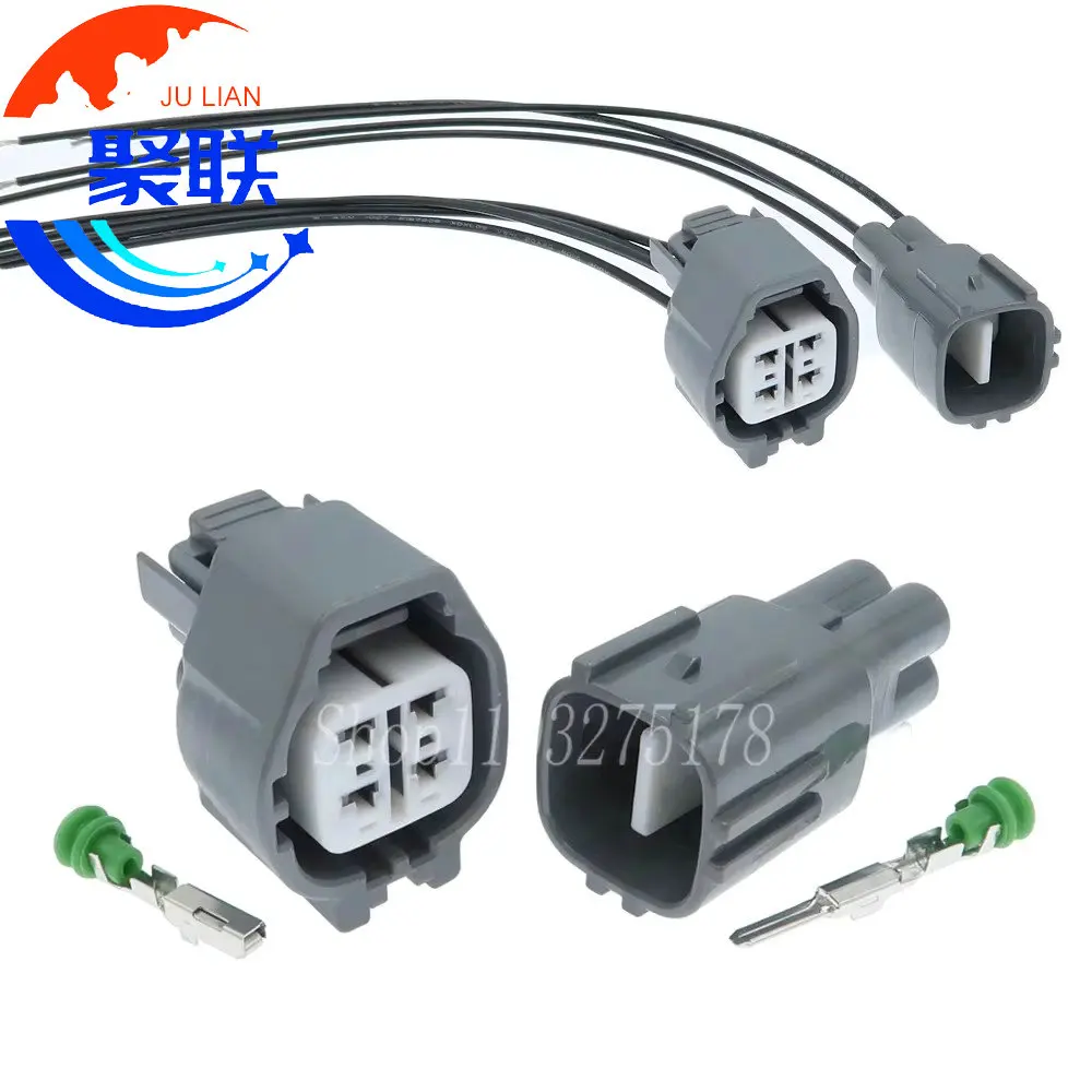 1Set 4Pin 6189-0629 6188-0517 7283-7044-10 1JZ-GTE 2JZ-GTE Waterproof Car Oxygen Sensor Wire Socket for Toyota 7283-7044-40