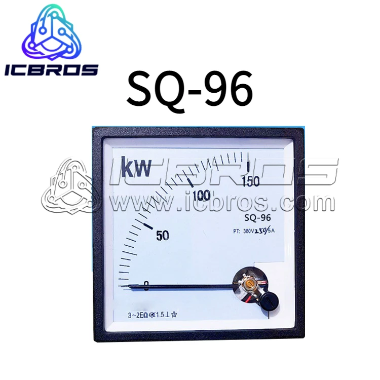 SQ-96 CP-96 Pointer Type Active Power 500KW380V Kilowatt Megawatt Meter SQ96