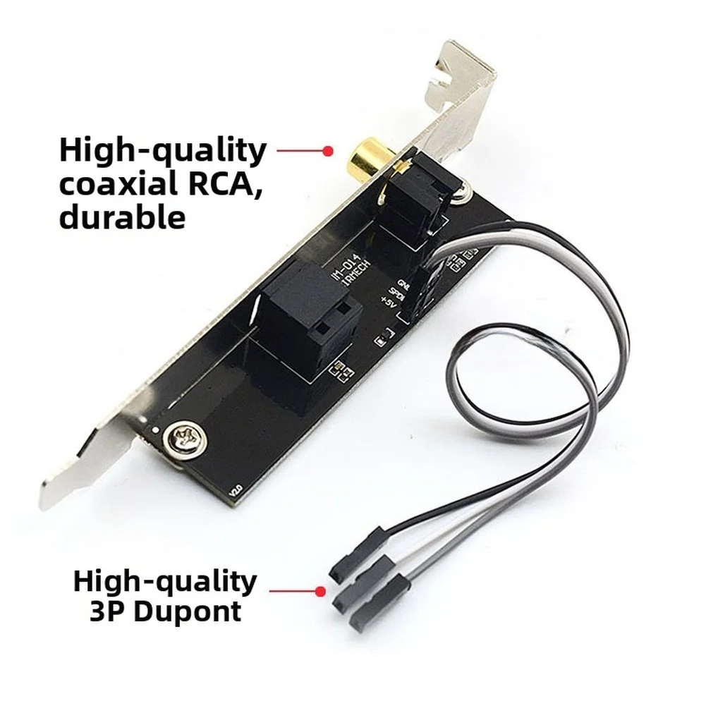 General Motherboard SPDIF Optical Coaxial Digital Audio Output Card AC3 FOR DTS Decoder Baffle For Desktop Motherboard ﻿