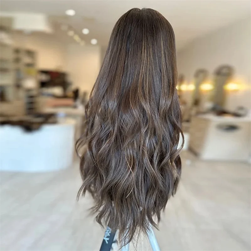 Marrom natural onda do corpo sem cola macio 5x5 base de seda peruca de cabelo humano judeu cabelo do bebê hd laço cabelo europeu preplucked