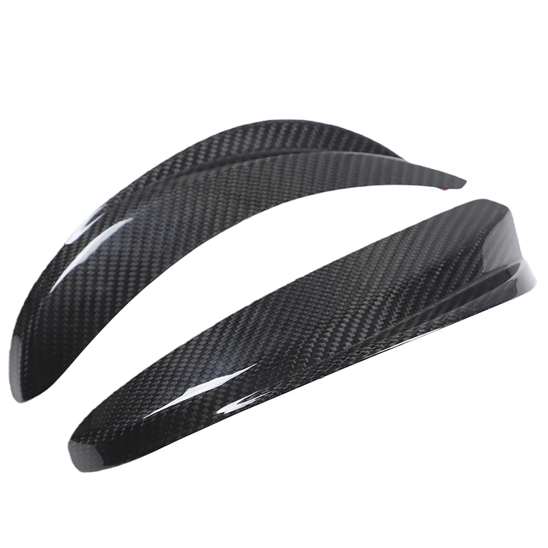 Real Carbon Fiber For Fiat 500 Abarth 595 2016 2017 2018 2019 2020 2021 2022 2023 Car Front Headlight Eyebrow Eyelid Sticker