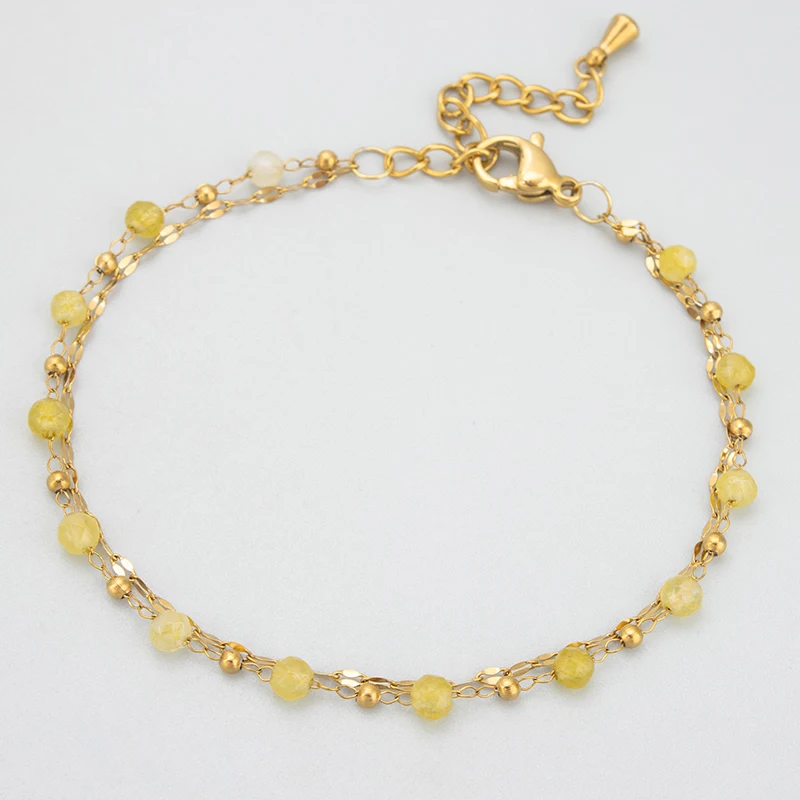 assoonas, 1 Stück/Lot, MH53, Armbänder für Frauen, 18k vergoldet, Edelstahl, Naturstein, handgefertigt, Anhänger, Modeschmuck – Detail 7