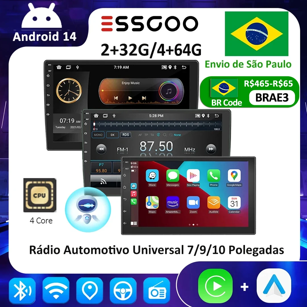 essgoo-android-14-autoradio-wireless-carplay-auto-7-9-10-universale-wifi-gps-car-audio-lettore-multimediale-per-nissan-toyota-kia