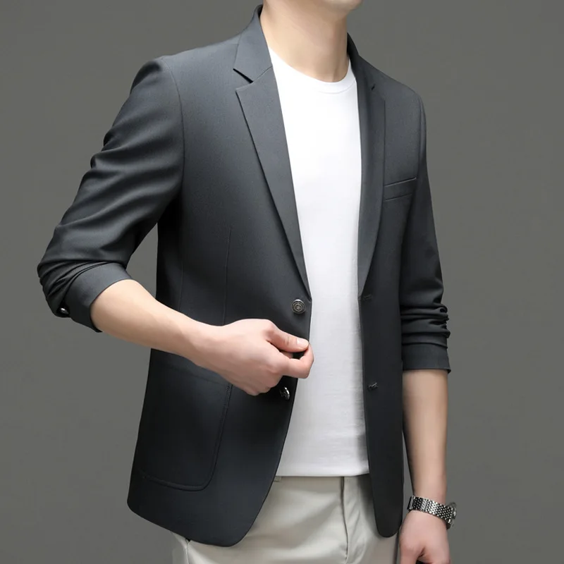 D1020 suit jacket men 2024 autumn new style trend single piece middle-aged and young people leisure temperament slim sun protect