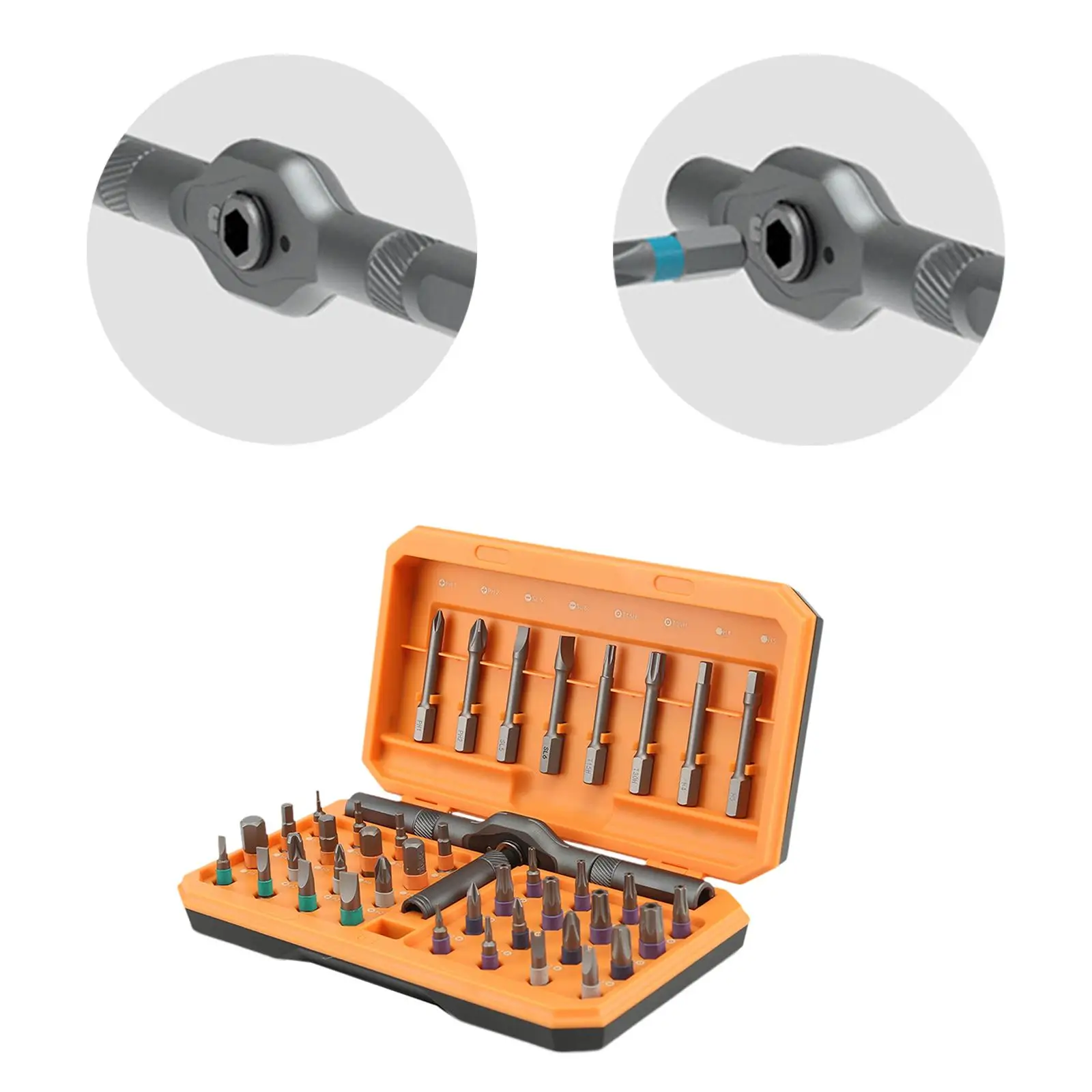 

42 in 1 Screwdriver Set with Case Ratchet Screwdriver Set Sturdy for Electronics Furniture Repair Home Appliances Bike Repair