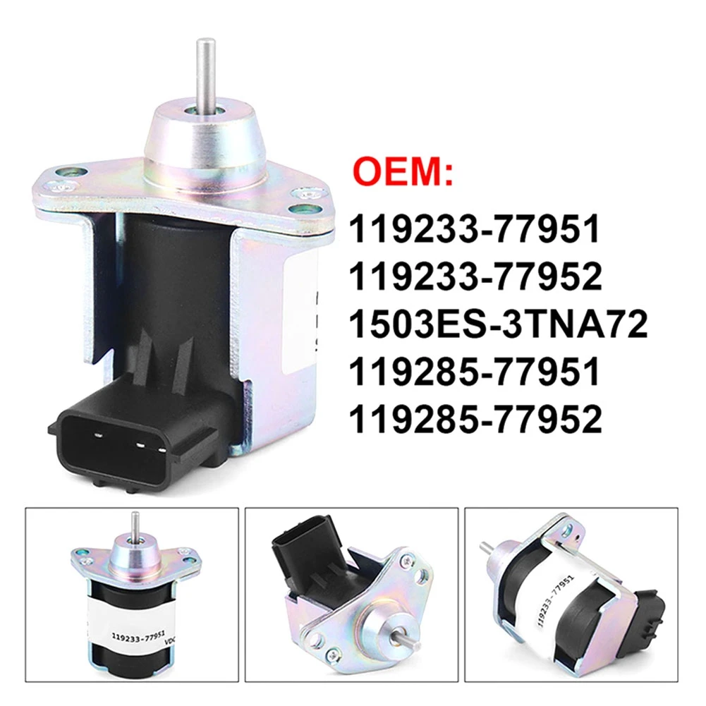 AEF2-12V 119233-77951 صمام الملف اللولبي لإيقاف محرك Yanmar B30 & VIO20 119233-77952 119285-77951