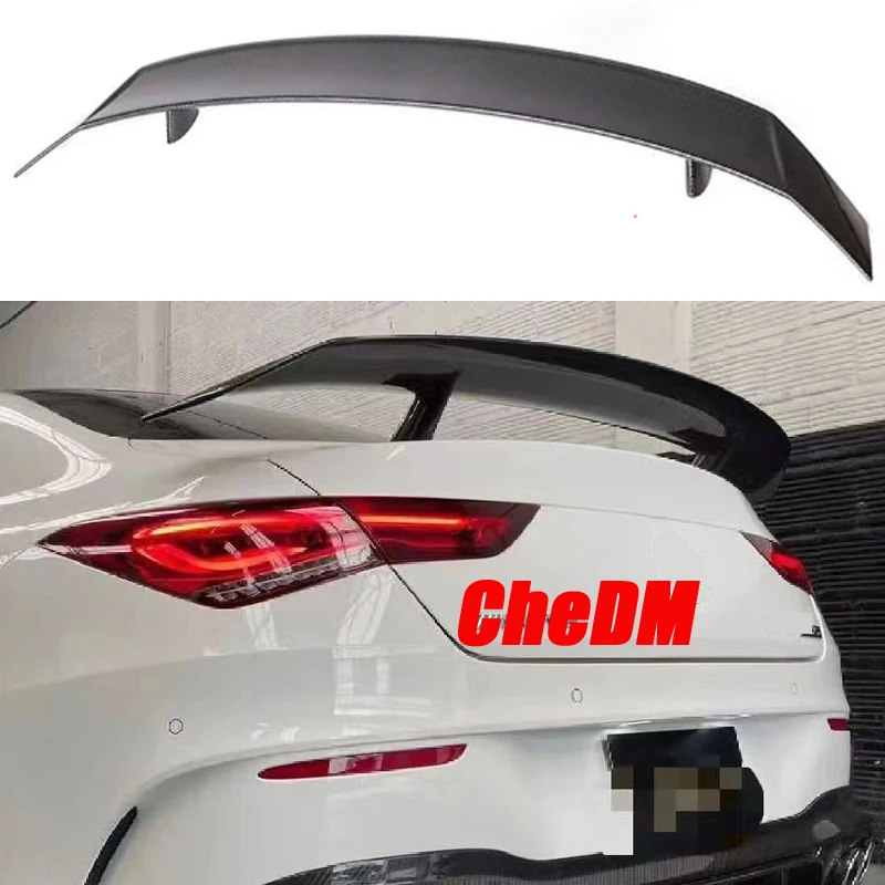 For CLA Class W118 2019-2021 CLA250 CLA200 CLA220 CLA35 Forged Real Carbon Fiber Aerodynamic Rear Wing Rear Trunk Spoiler