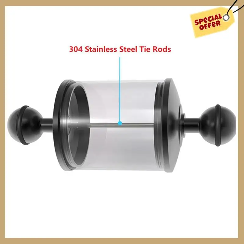 Leak-Proof Anti-Dislodgement High Water Pressure Resistant Double Ball Head Carbon Fiber Buoyant Light Arm Durable