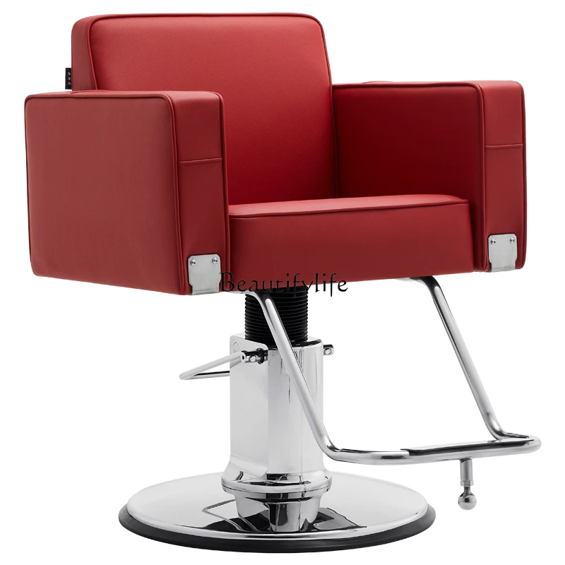 

New Affordable Luxury Fashion Barber Shop Lifting Rotatable Seat Hair Cutting Salon Chair