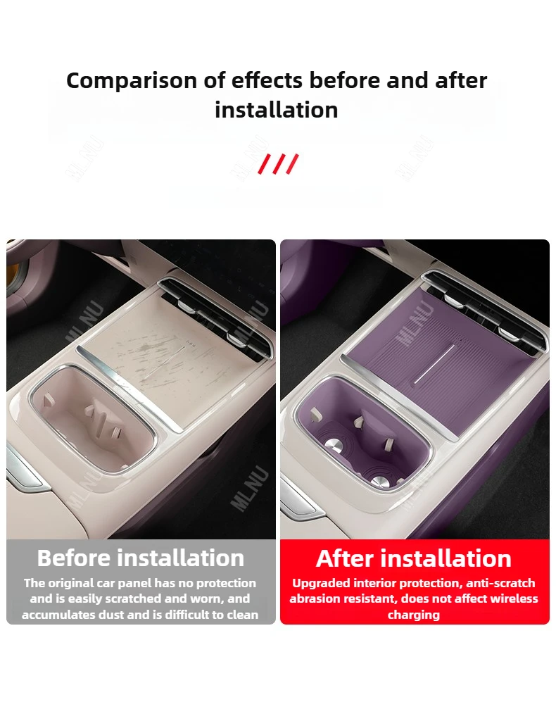 Central Console Wireless Charging Pad For CHANGAN Deepal S07 Accessories 2026 Premium Silicone Anti-Slip Protector Waterproof image 6