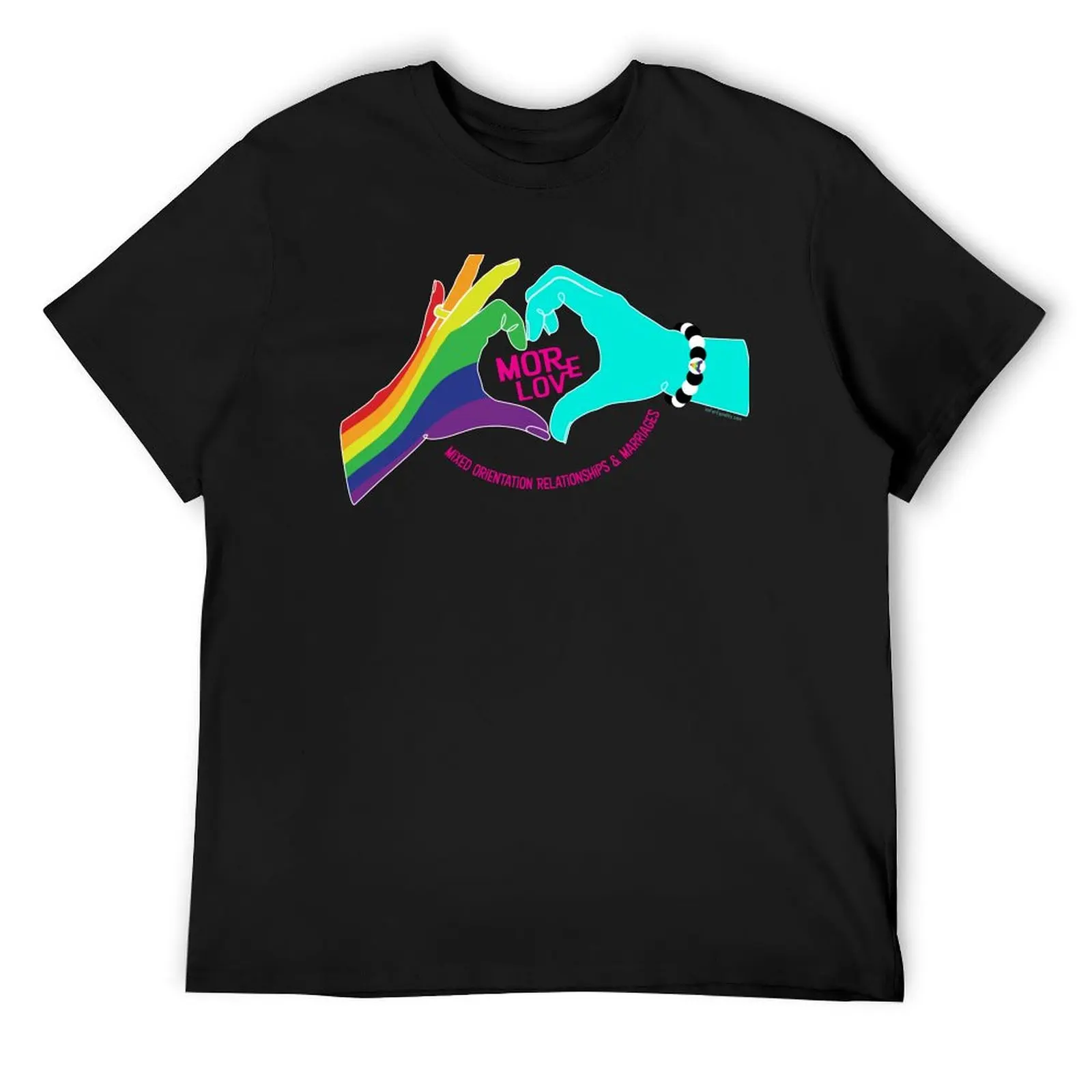 MOR LOVE Rainbow and Cyan St8 T-Shirt custom shirt graphics cute clothes hippie clothes mens designer clothes