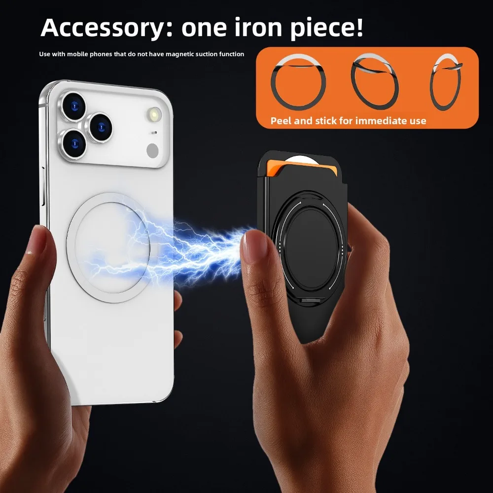 NEUER Modetrend 360° Drehbarer Ringständer für Magsafe N52 Starker Magnetischer Kartenhalter Brieftaschenhülle für iPhone Ultra 18 17 Pro Max – Detail 8