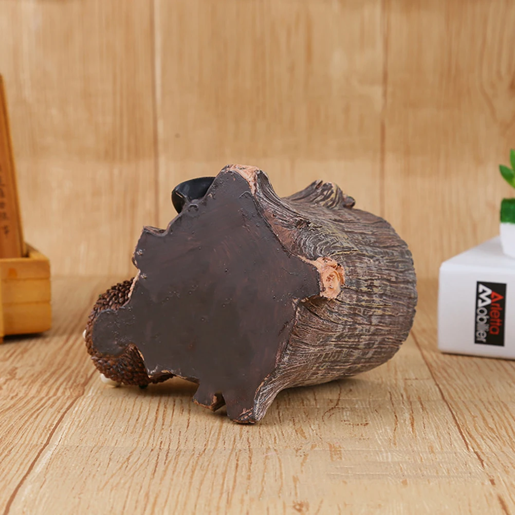 

Creative Hedgehog Resin Pen Holder Storage Box Desktop Organizer Pencil Vase Toothbrush Holder Eco-Friendly Decoration Office