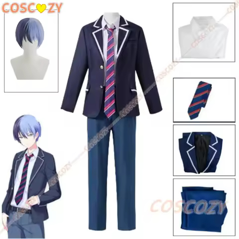Anime Game Cosplay Aoyagi Toya Cosplay Costume Wig Halloween Carnival Costume Wig Role Play Outfit Halloween Costumes Customized