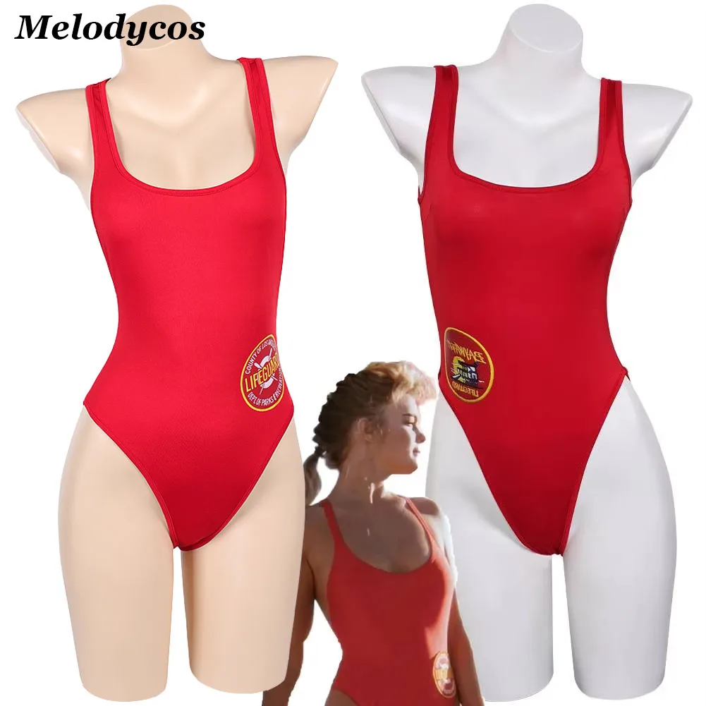 

CJ Parker купальники для косплея Suit 1989 TV Baywatch Маскировка летняя пляжная одежда купальники бикини женские ролевые игры Хэллоуин наряды