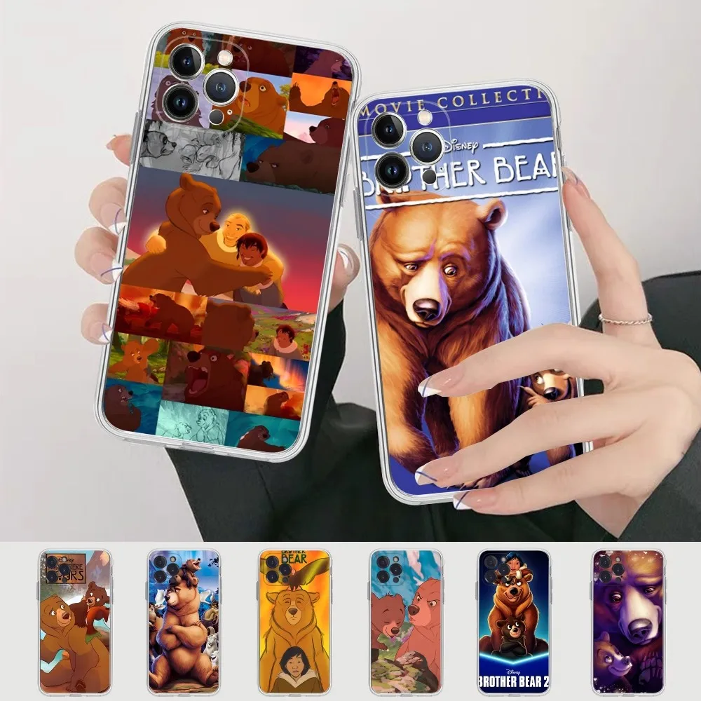 Disney Brother Bear Phone Case For iPhone 15 14 11 12 13 Mini Pro XS Max Cover 6 7 8 Plus X XR SE 2020 Funda Shell