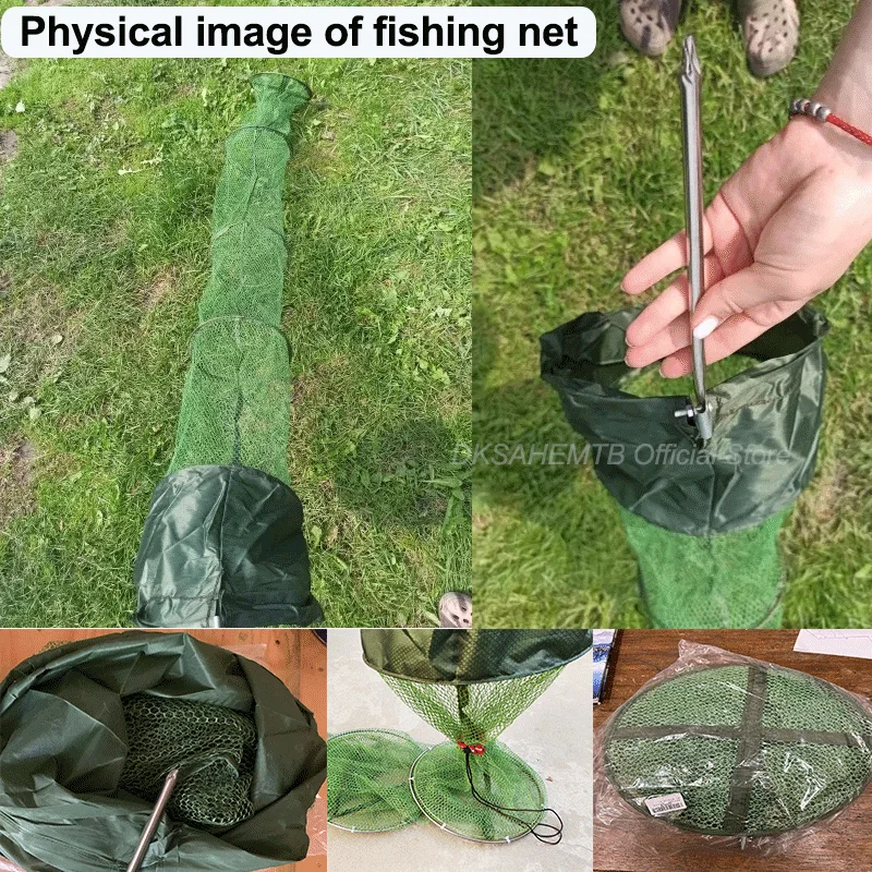 Multi-style Folding Telescopic Quick Drying Nylon Net Fishing Basket Immersion Net Fyke Net Shrimp Cage Outdoor Fishing Gear