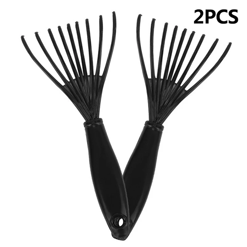 2pcs Mini New Hair Comb & Brush Cleaning Remover Embedded Handle Tool Useful Cleaner Hair Comb Brush Accessories Hooking Claw