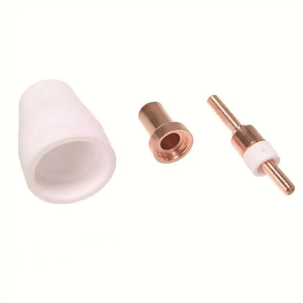 PT31 Plasma Cutter Replacement Consumables Set Electrode Nozzle Swirl Ring Shield Cup Industrial Welding Equipment Spare Parts