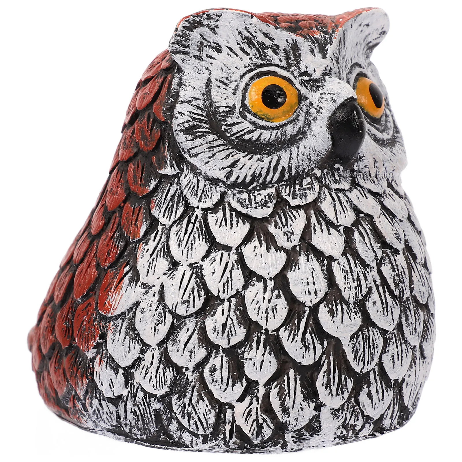 

Owl Key Statue Resin Garden Ornament Durable Weatherproof Yard Decor Key Hider Rock Hideaway Spare Holder Sculpture