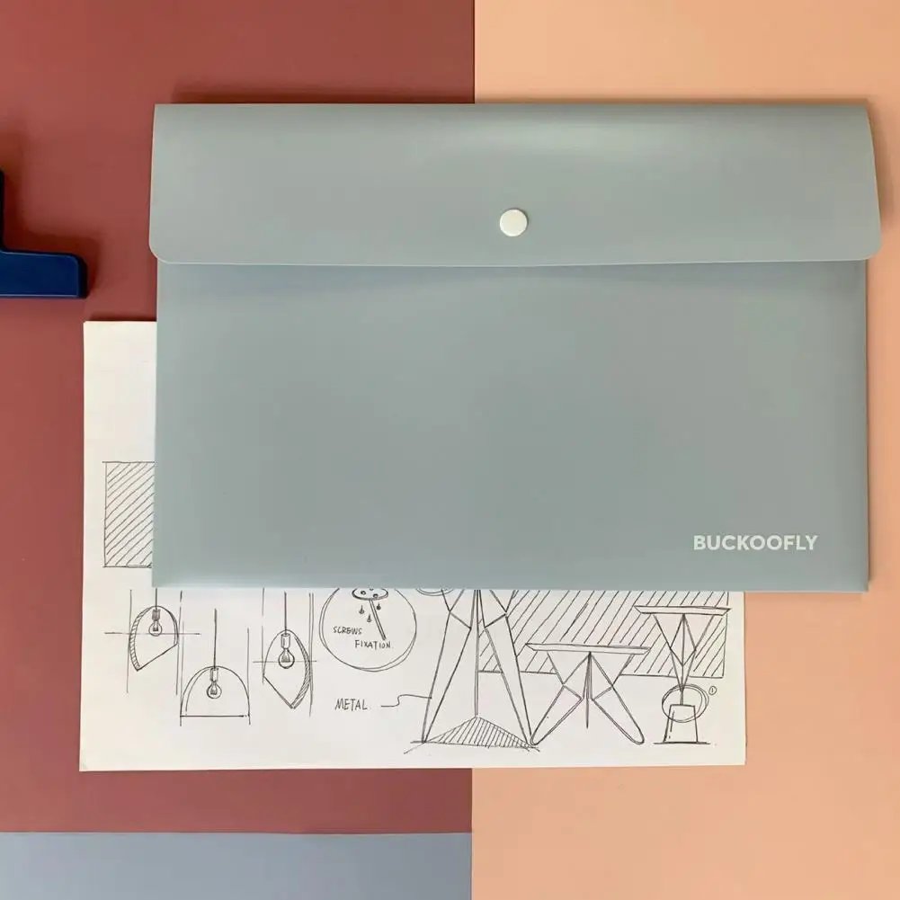 File Holder Transparent Visual File Storage Holder Office Supplies Waterproof  Excellent A4 Size Envelope Expanding File Folder