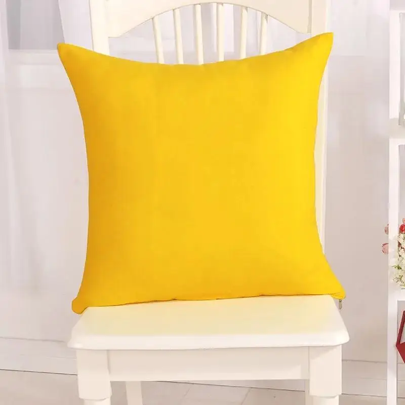 Candy Color Peach Skin Pillowcase  Sofa Bed Pillow Office Chair  Car  Furniture Decoration 40x40cm
