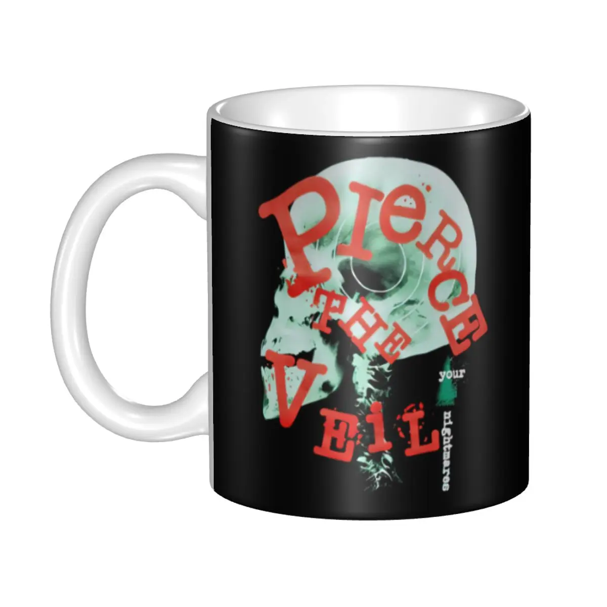 

Pierce Veil Skull Ray Mugs Customized Ceramic Coffee Mug Creative Gift