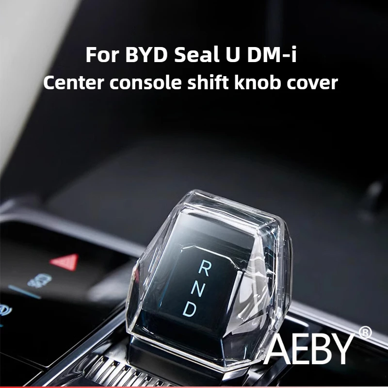

AEBY For BYD Seal U DM-i 2023-2025 Gear Shift Knob Cover, Anti-Slip Gear Lever Handle, Interior Protective Cover Accessories