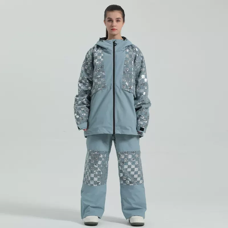 

New Gsou Snow ski suit Women Man fashion ski suit Thickened thermal insulation waterproof windproof ski equipment ski suit Women