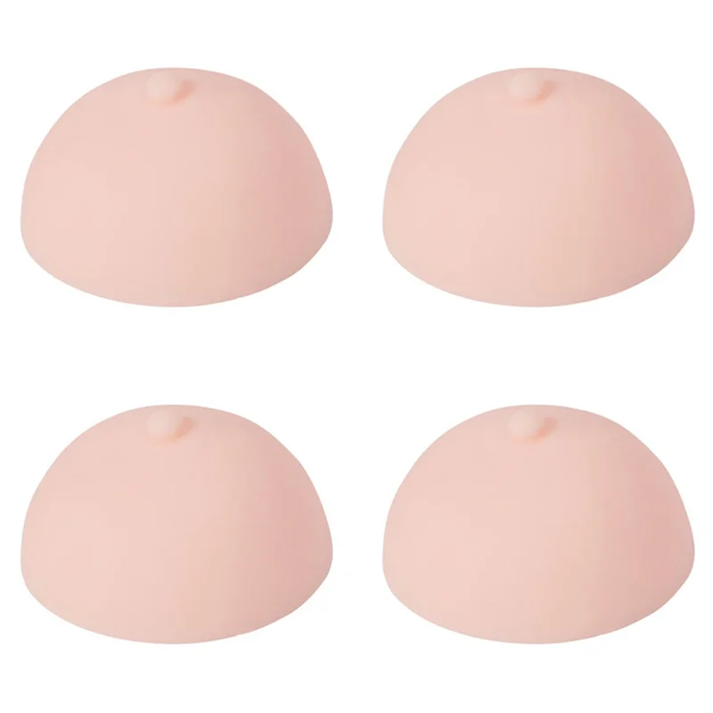 

ABUU-4X 3D Tattoo Areola Practicing Skin Silicone Fake Breasts Chest Pleural Practice Mould For Beginners Permanent Makeup
