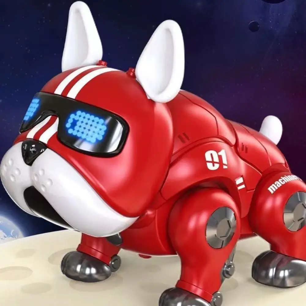 Chien robot virtuel intelligent électrique, animal de compagnie avec lumière, chien violent, ABS, éducation précoce, musique, bébé