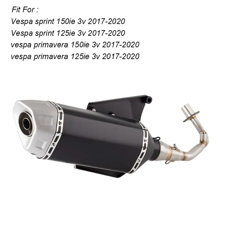 Motorcycle  Exhaust full system Escape for Piaggio vespa Sprint 125 sprint 150 primavera 125 primavera 150  2017-2022