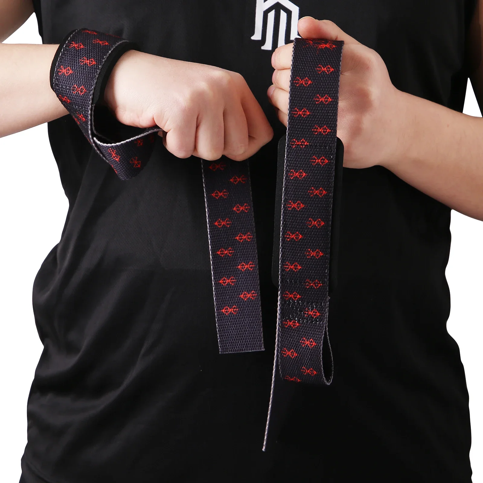 베르세르크 애니메이션 손목 역도 - 데드리프트용 리프팅 체육관 - 역도 스트랩 - 체육관 스트랩