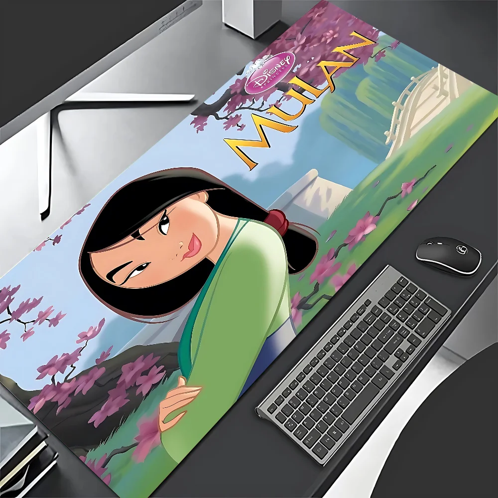 لوحة ماوس ديزني برينسيس مولان وصلت حديثًا لوحة ماوس ألعاب كبيرة مقاس L XL XXL لحصيرة لوحات المفاتيح #3