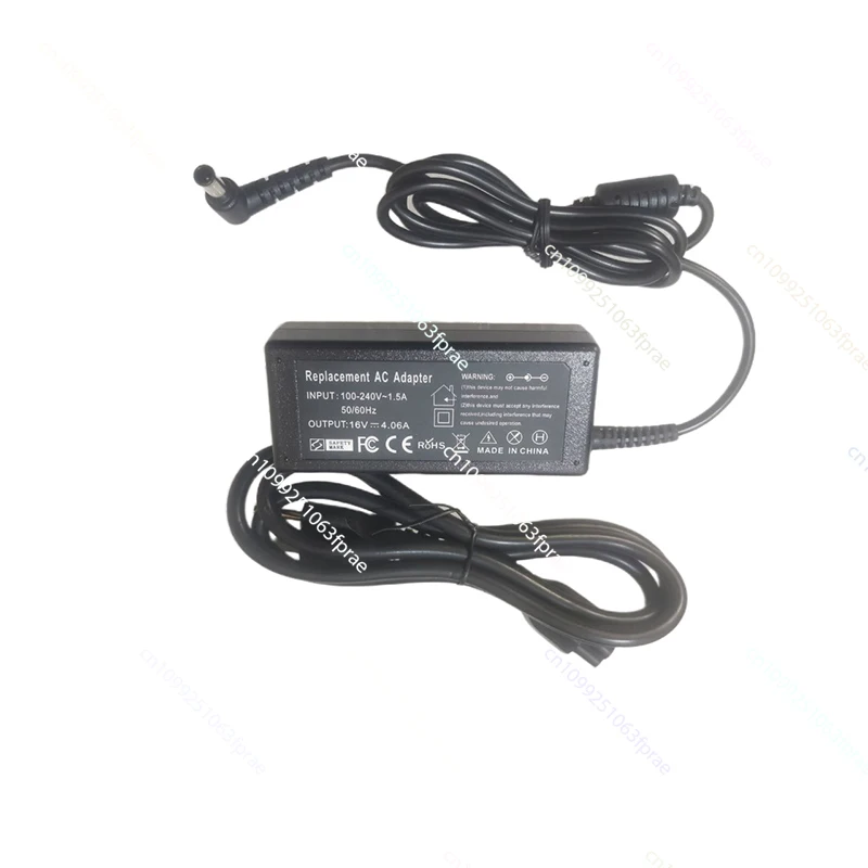 

Зарядное устройство для ноутбука, 16 В, 4,06 А, 6,5*4,4 мм, адаптер переменного тока