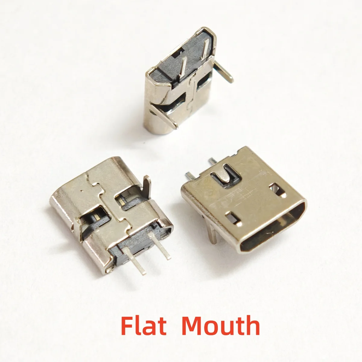 10-100pcs Micro USB Connector 2pin DIP2 180 Degree B-Type Female Socket For Mobile Phone Charging Port Dock