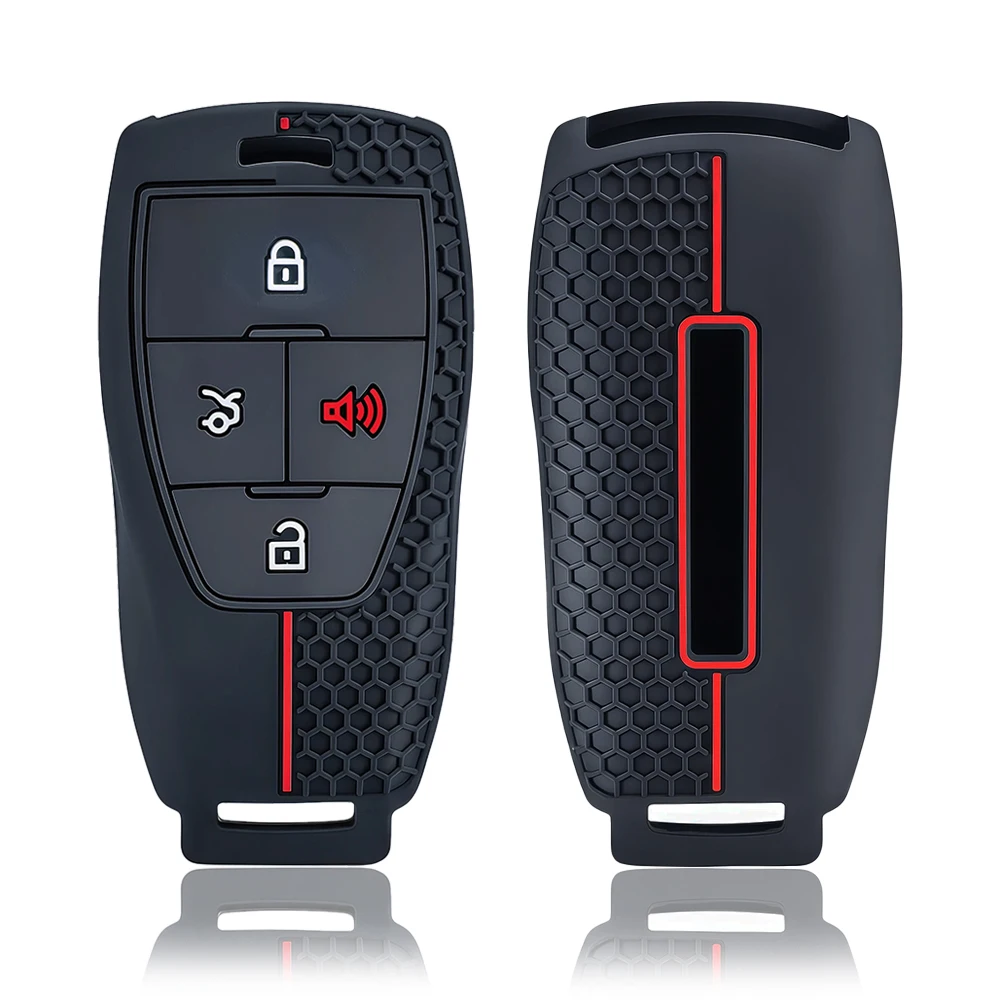 Funda Protectora de Silicona para Llaves de Coche Baic X55 X35 X75 II Evo 5 Beijing BJ40 BJ80 U7 X7, Accesorios para Coche