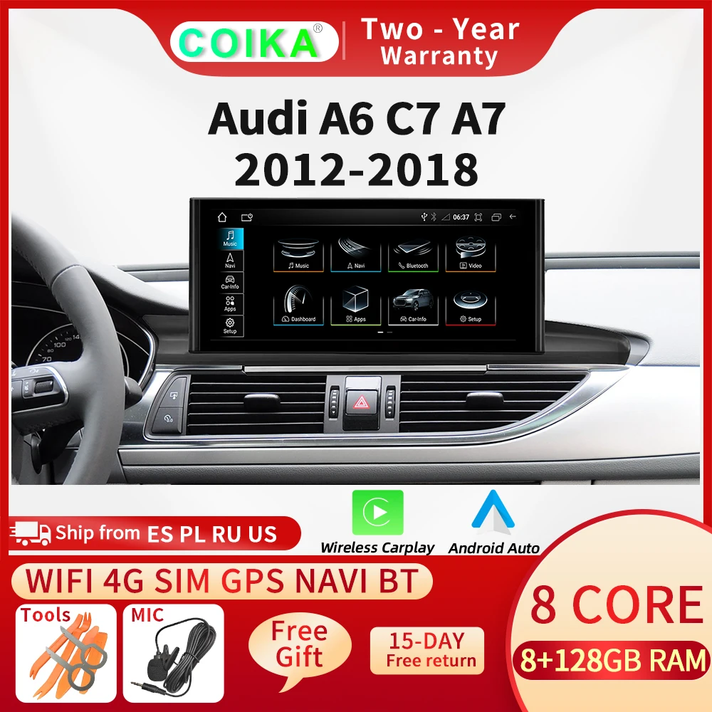 Monitor Android 12.3 per Audi A6 C7 2012-2018: Recensione Completa e Guida Pratica per il Miglioramento del Sistema Multimediale