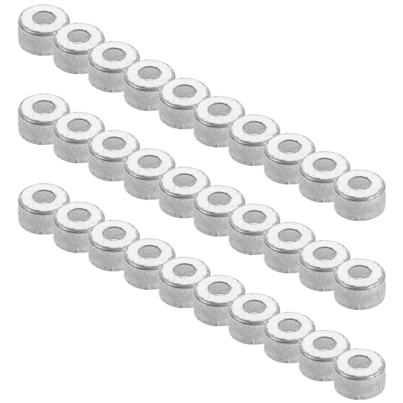100Pcs Stainless Steel Flat Head Knife Handle Ferrule 0.75x0.75 Inch Heavy Duty Metal Ferrule for Kitchen Knife Repair DIY Tool view 4