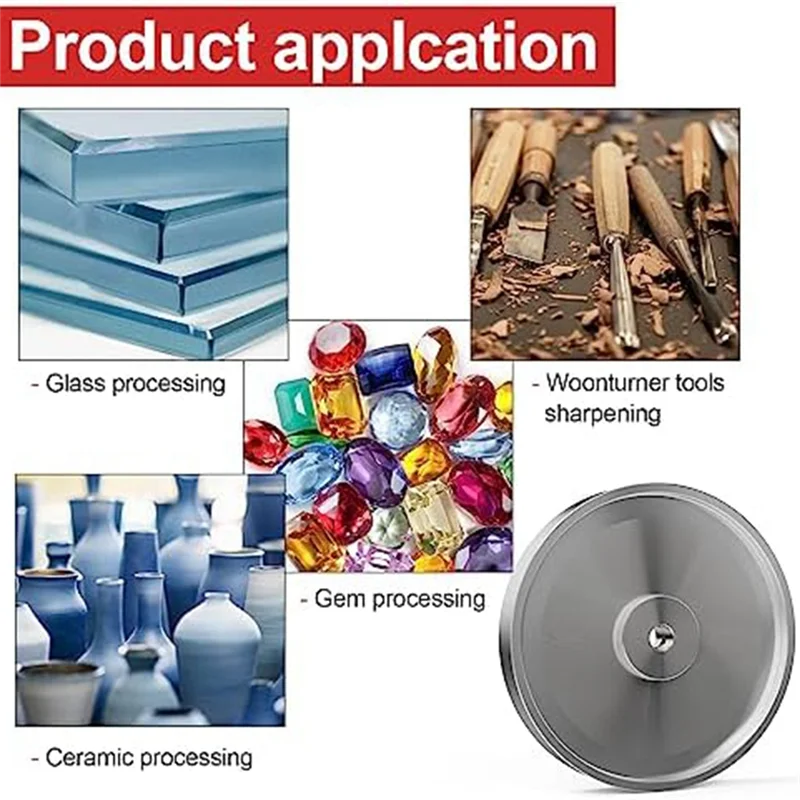 Nuova mola CBN, diametro 6 pollici x 1 pollice di larghezza x foro 1/2 pollice per affilare utensili per tornitura del legno, smerigliatrici da banco (grana 180)