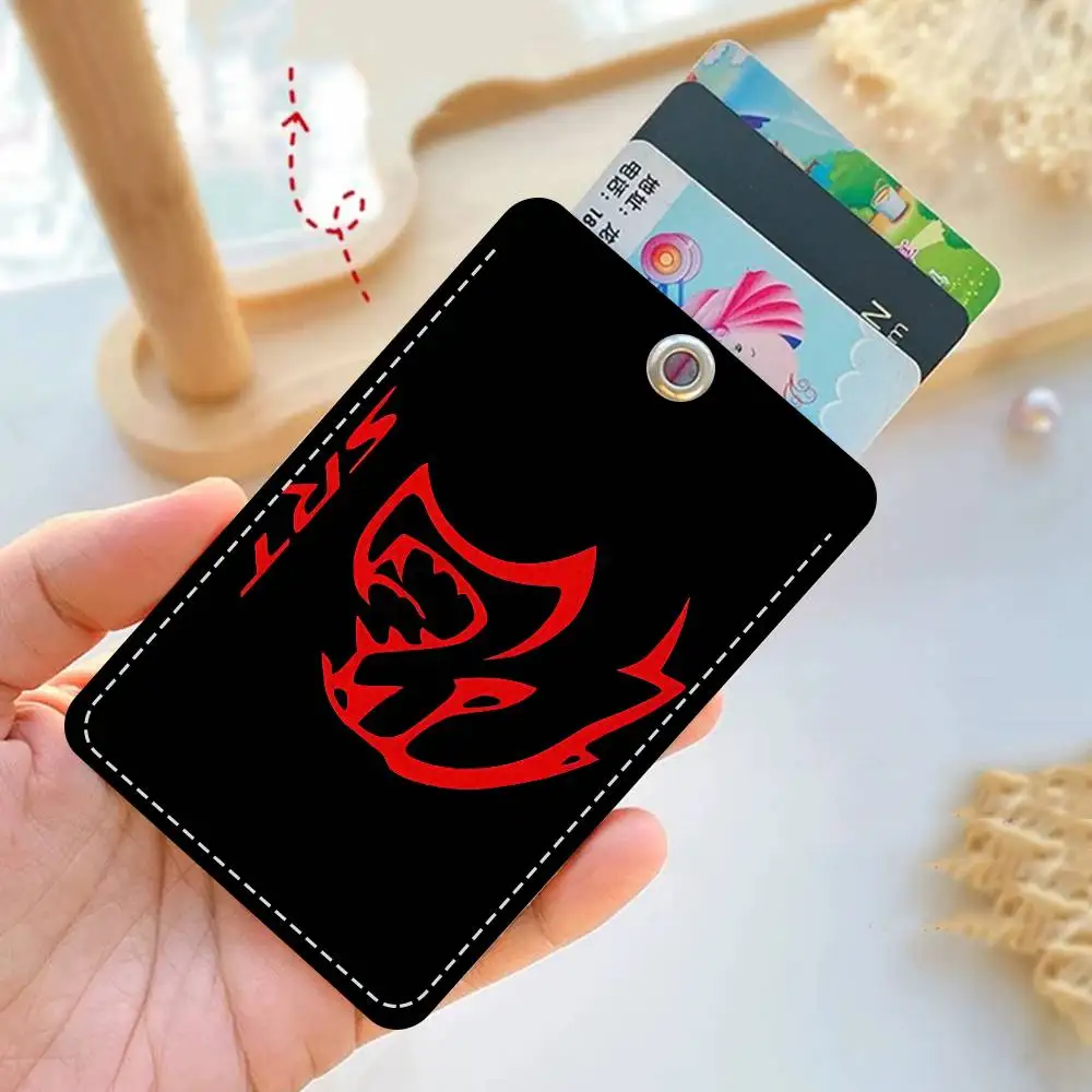 سلسلة مفاتيح حامل شعار S-SRT مع سلسلة مفاتيح لبطاقة الوصول وبطاقة الحافلة وبطاقة الائتمان وبطاقة البنك الواقية