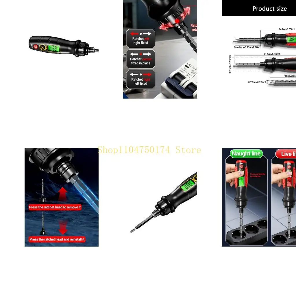 Multifunctional Voltages Detectors Screwdriver With NCV Sensing Live Wire Identification Top Sale