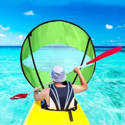Sup Surfboard Accessories Downwind Paddle Inflatable Canoe Drag Sail Kayak Accessories With Transparent Window Folding Thrusters