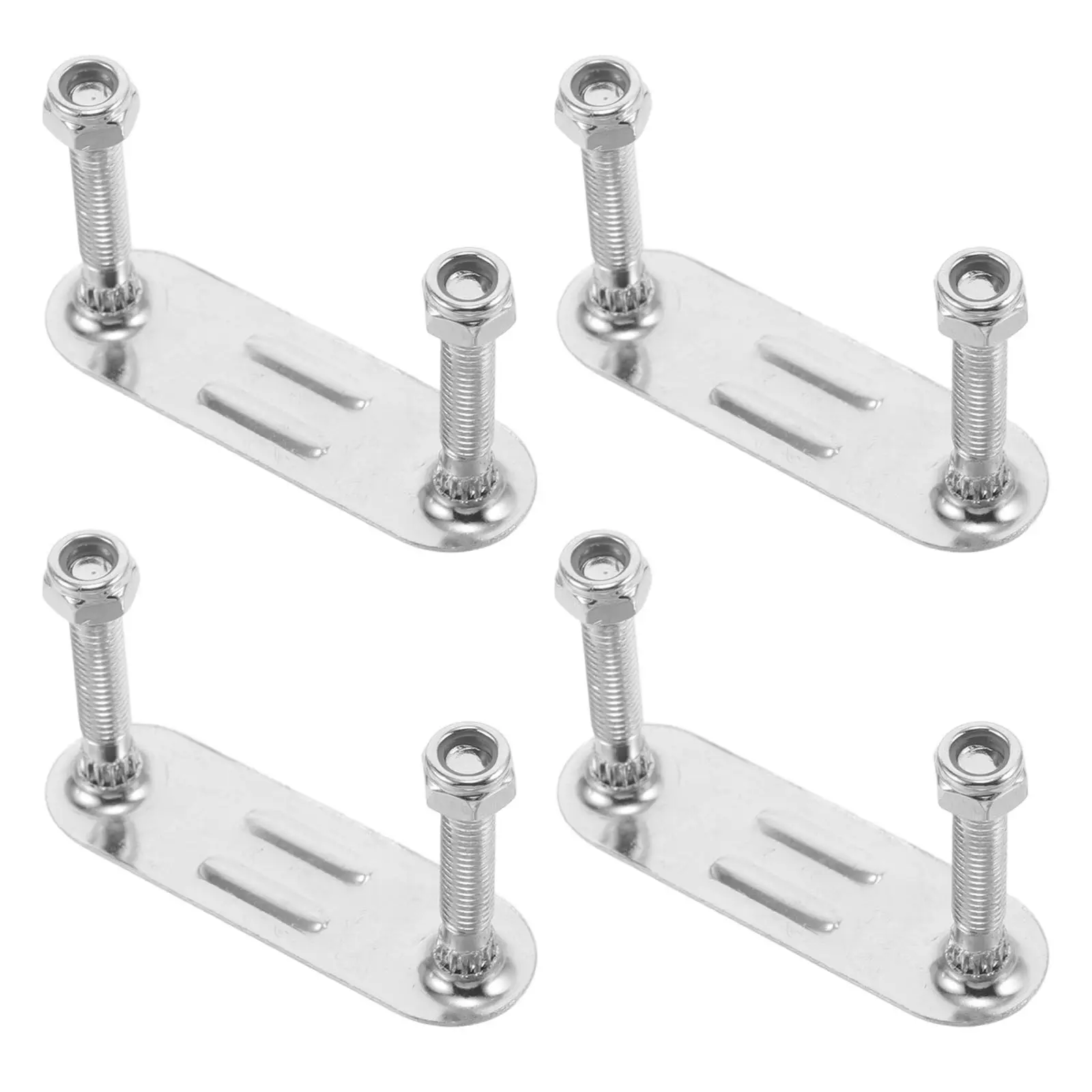 4Pcs Roller Skate Bracket Plates Metal Double Row Base Shock Absorbing Mounting Hardware Quad Skate Parts for Indoor Outdoor