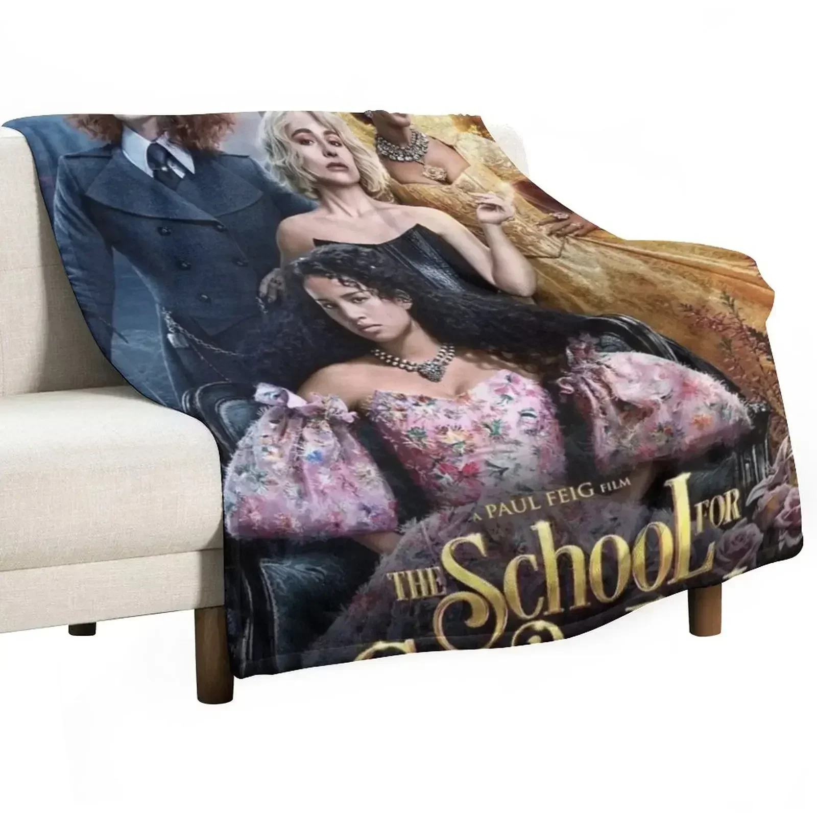 

The School for Good and Evil Throw Blanket Comforter Flannel Fabric Hairys christmas decoration Blankets