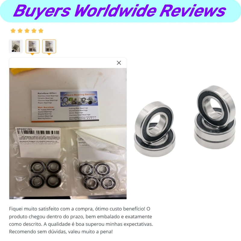 6803RS Fahrradlager 17x26x5mm ABEC-7 Dünnwandiges Rillenkugellager 6803 2RS für Vorder- und Hinterradnaben, Drehpunkt-Reparatur – Detail 4