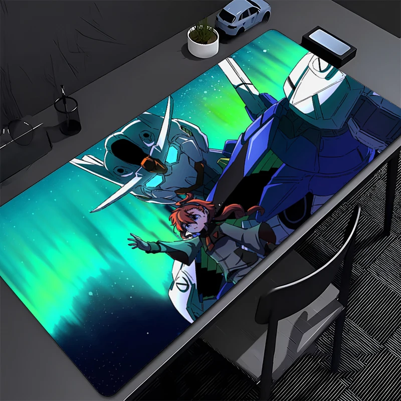 

Mousepad Large Mechanical Warrior Gundam Aerial Gaming Keyboard Gamer Mouse Pad on The Table Desk Mat coaster PC game Mouse Mats