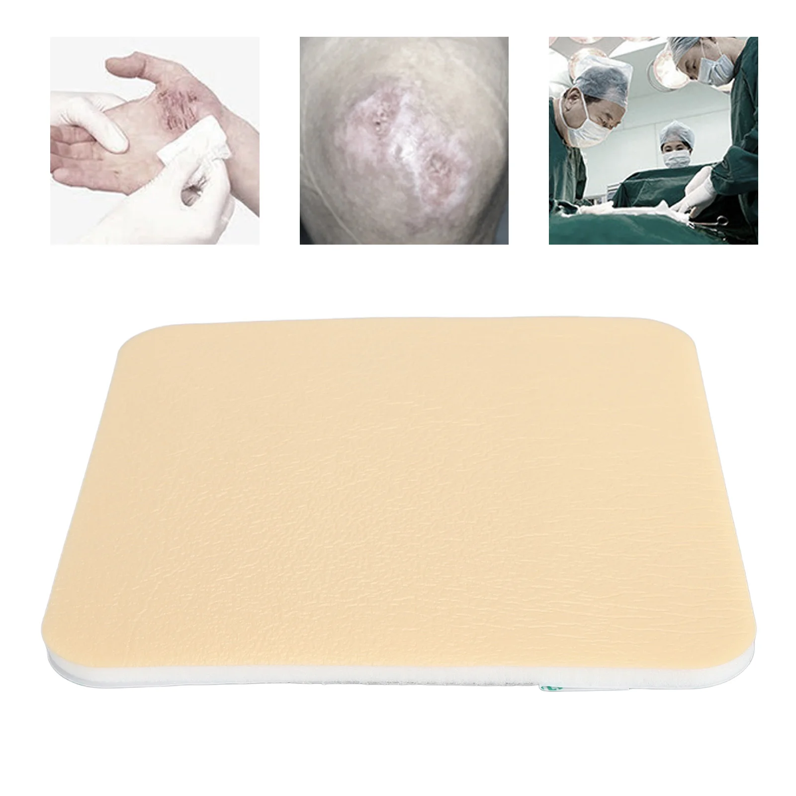 Silicone Wood Foam Dressing Long Lasting Highly Absorbent Comfortable Fit Strong Permeability Pressure Sore Patch for Elderly