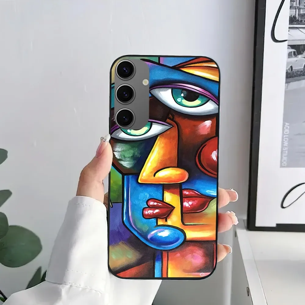 P-Picasso A-Abstract Art Painting Phone Case For Samsung Galaxy S21 S22 S23 S30 Note 10 20  Plus Lite FE ULTRA Shell