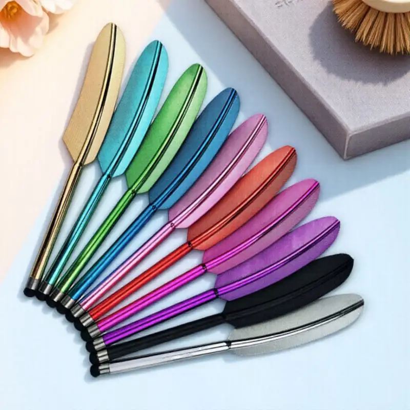 

5 Pcs Capacitive Stylus Laptop Pen Calligraphy Pens Key Switch Tablet Writing Instrument Monitor Ballpoint Child Colorful